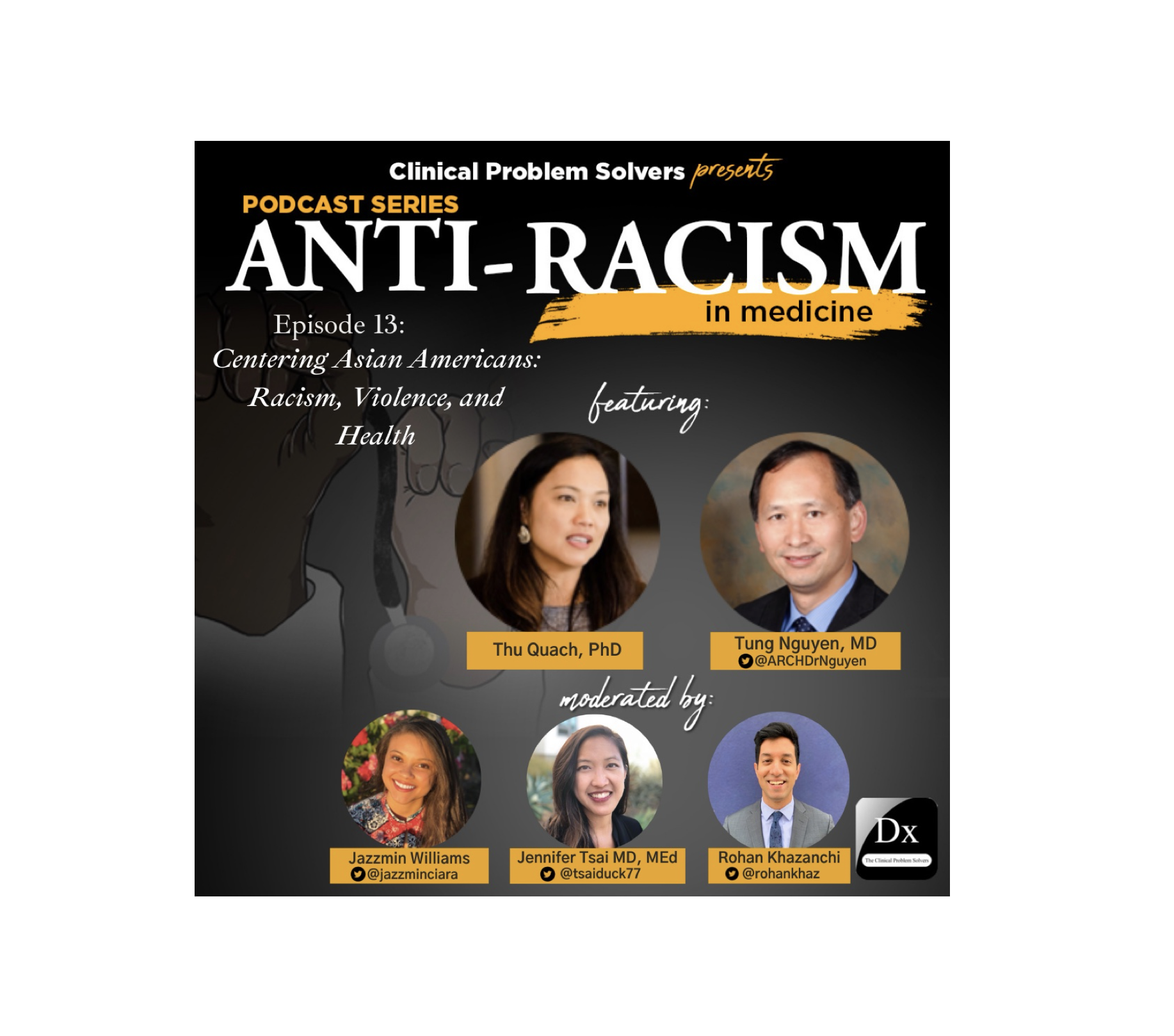 Episode 213: Antiracism in Medicine Series – Episode 13 – Centering Asian Americans: Racism, Violence, and Health